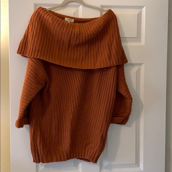 Umgee Sweaters - Burnt Orange Thick Sweater